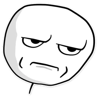 😒 meme, expression, face, internet, funny telegram sticker
