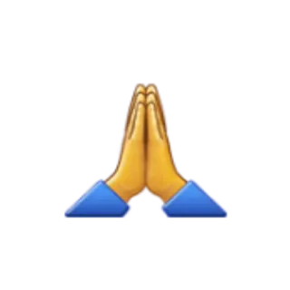 🙏 Emoji, Oração, Mãos juntas, Gesto telegram sticker