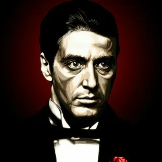 😐 Michael Corleone The Godfather Mafia, Krimi, Drama, Film, Gangster whatsapp sticker