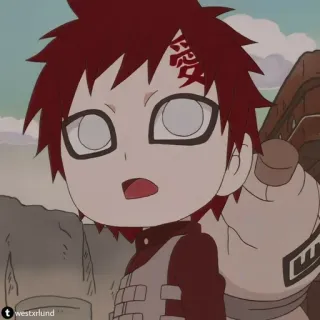 💚 Gaara Naruto 愛 Anime, Manga, Sand, Ninja, Gaara, Naruto, Charakter telegram sticker