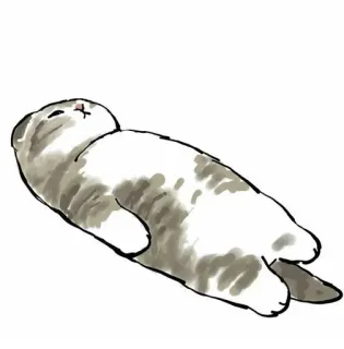 💗 kot, słodki, zwierzę, domowy, zwierzę domowe, leniwy, śpiący, koci telegram sticker