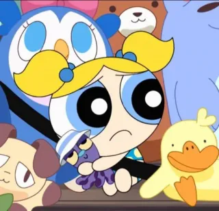 🙁 Bubbles The Powerpuff Girls desenho animado, Lindinha, As Meninas Superpoderosas, fofo telegram sticker