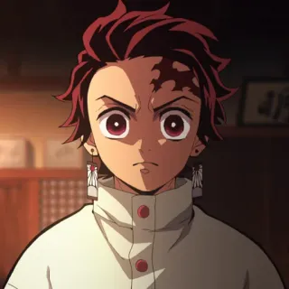 🏮 Tanjiro Kamado Demon Slayer Anime, Demon Slayer, Tanjiro, Personnage, Manga whatsapp sticker