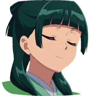 😏 アニメ, 漫画, キャラクター, 女の子, ポートレート telegram sticker