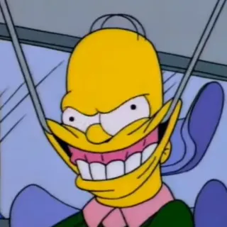 😅 Homer Simpson The Simpsons cartone animato, personaggio, divertente, commedia telegram sticker