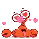 😍 만화, 괴물, 사랑, 하트, 귀여운, 어리석은 telegram sticker