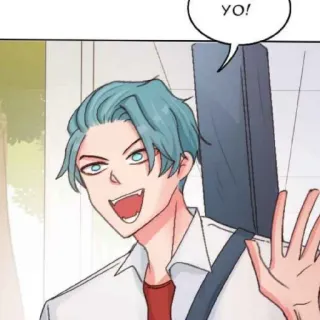 😄 yo! Anime, Garçon, Yo, Salutation whatsapp sticker