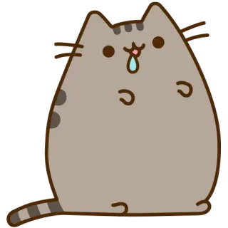 🤤 Pusheen cat, cute, pusheen, cartoon telegram sticker