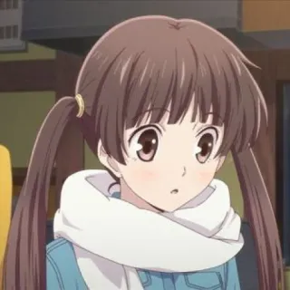 🧐 Tohru Honda Fruits Basket Anime, Cartoon, Schattig, Meisje, Tohru Honda, Fruits Basket telegram sticker