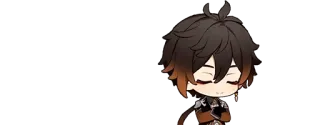 🌟 Zhongli Genshin Impact Anime, Video game, Genshin Impact, Zhongli, Fofo, Chibi telegram sticker