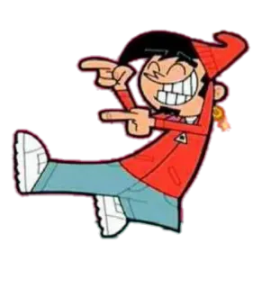 👈 Chip Skylark The Fairly OddParents cartone animato, serie TV, Nickelodeon, Due fantagenitori, Chip Skylark, cantante, animato telegram sticker