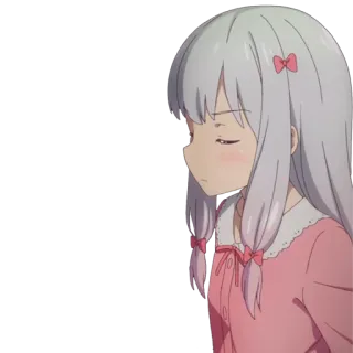 👩 Sagiri Izumi Eromanga Sensei 动漫, 女孩, 可爱, 纱雾, 和泉, 埃罗芒阿老师 telegram sticker
