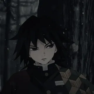 ⚠ Giyu Tomioka Demon Slayer Anime, Demon Slayer, Giyu Tomioka, Manga, Personaggio whatsapp sticker