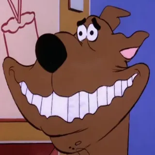 😁 Scooby-Doo cartone animato, cane, Scooby Doo, divertente, sorridente telegram sticker
