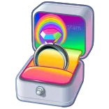 π GRAM regenboog, sieraden, ring, edelsteen, doos, cadeau, kleurrijk whatsapp sticker