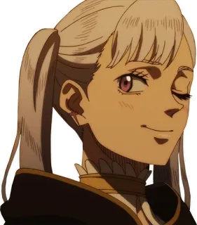 😉 Noelle Silva Black Clover 애니메이션, 블랙 클로버, 노엘 실바, 만화, 애니 telegram sticker