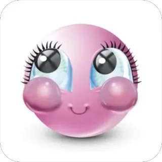 🫥 Pink Emoji telegram sticker