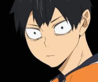 💙 Kageyama Tobio Haikyu!! アニメ, ハイキュー!!, 影山, 飛雄, キャラクター, 漫画, 日本語 telegram sticker