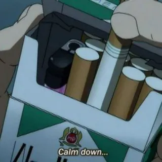Anime《Cigarette》🚬 @anime_fanss telegram stickers