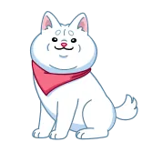 👋 cat, animal, sticker, cartoon, white cat telegram sticker