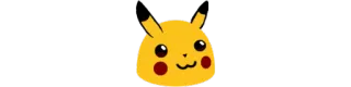 😶 Pikachu Pikachu, Pokémon, Cartoon, Geel, Schattig telegram sticker