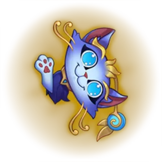 🖐 Yuumi League of Legends cat, magic, cute, video game, sticker telegram sticker