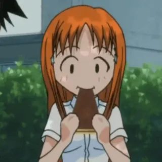🍁 Anime, Ragazza, Gelato, Mangiare, Cartone animato telegram sticker