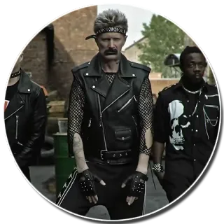 🕺 skóra, punk, street style, moda, ludzie, urban telegram sticker