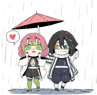 KNY Chibi ➜ @animee_stickers whatsapp stickers