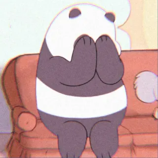 😭 Panda We Bare Bears パンダ, ぼくらベアベアーズ, アニメ, かわいい, クマ, アニメーション telegram sticker