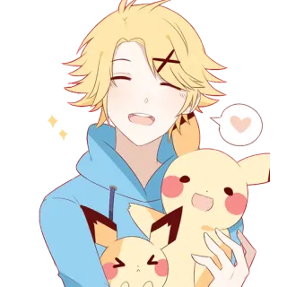 ☺️ Anime, Dibujos animados, Pikachu, Lindo, Kawaii telegram sticker