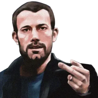 🖕 środkowy palec, gest, obraźliwy, niegrzeczny, lekceważący telegram sticker