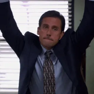 🗞 Michael Scott The Office Comedy, Büro, lustig, TV Serie, Chef telegram sticker