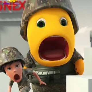 🧬 Dessin animé, Soldats, Peur, Militaire, Hurler whatsapp sticker