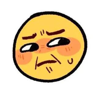 🦦 Emoji, Expression, Rougir, Visage, Drôle, Dessin animé telegram sticker