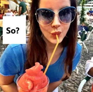 😎 So? mulher, raspadinha, óculos de sol, bebendo, verão, casual, refresco telegram sticker