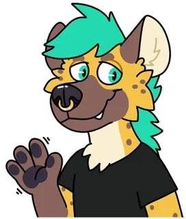 Beetle Hyena whatsapp stickers