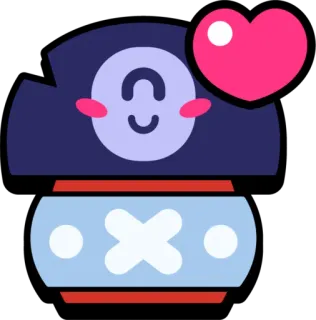 ❤️ 로봇, 하트, 귀여운, 캐릭터, 아이콘, 이모티콘, 스티커 telegram sticker