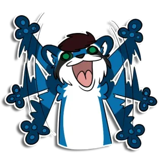 😝 енот, мультфильм, животное, пушистый, персонаж telegram sticker