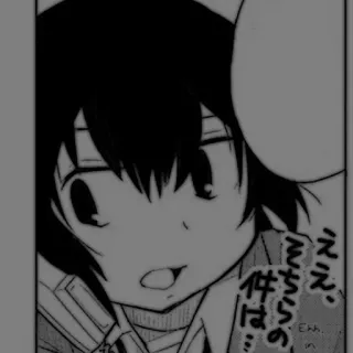 🕷️ え、え、そちらの件は… Anime, Manga, Japońskie, Kreskówka, Komiks whatsapp sticker