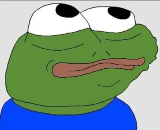 👆 Pepe Pepe la rana, Rana, Meme, Meme de internet, Dibujo animado, Personaje, Popular, Ilustración telegram sticker