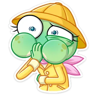 🤢 Мультик, Стикер, Лягушка, Милый, Анимированный, Персонаж, Смешной telegram sticker