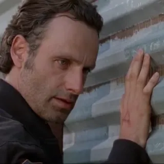😔 Rick Grimes The Walking Dead Rick Grimes, The Walking Dead, character, tv show, AMC telegram sticker