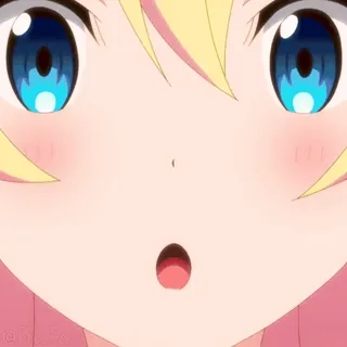 🫵 Anime, Cartone animato, Ragazza, Carina, Sorpresa, Faccia, Occhi telegram sticker