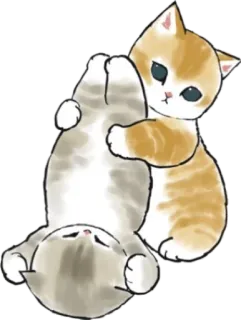 🤗 gatinho, gatos, animais, brincando, fofo telegram sticker