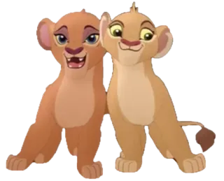🦁 lions, animaux, amitié, dessin animé, lionne, le roi lion telegram sticker