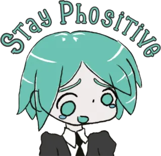 🥺 Phos Stay Phositive anime, manga, motivational, positive, cute, phos telegram sticker