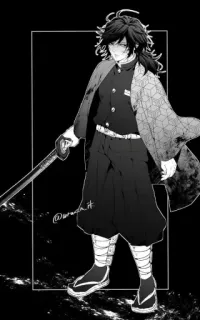 😁 Giyu Tomioka Demon Slayer @mewda.it Anime, Espada, Demon Slayer, Giyu Tomioka, Katana, Mangá whatsapp sticker