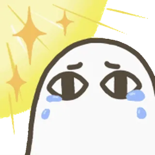🫥 cartoon, sticker, tears, emoji, cute whatsapp sticker