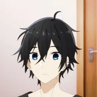 🖤 Izumi Miyamura Horimiya 动漫, 漫画, 堀与宫村, 宫村伊澄, 角色, 青少年, 日语 telegram sticker